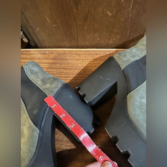 Rock and Roll Women's Ankle Boots - Olive and Black - Picture 5 of 7